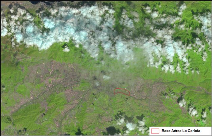 Imagen satelital de Caracas a través del satélite Sentinel-2 (16-11-2016).