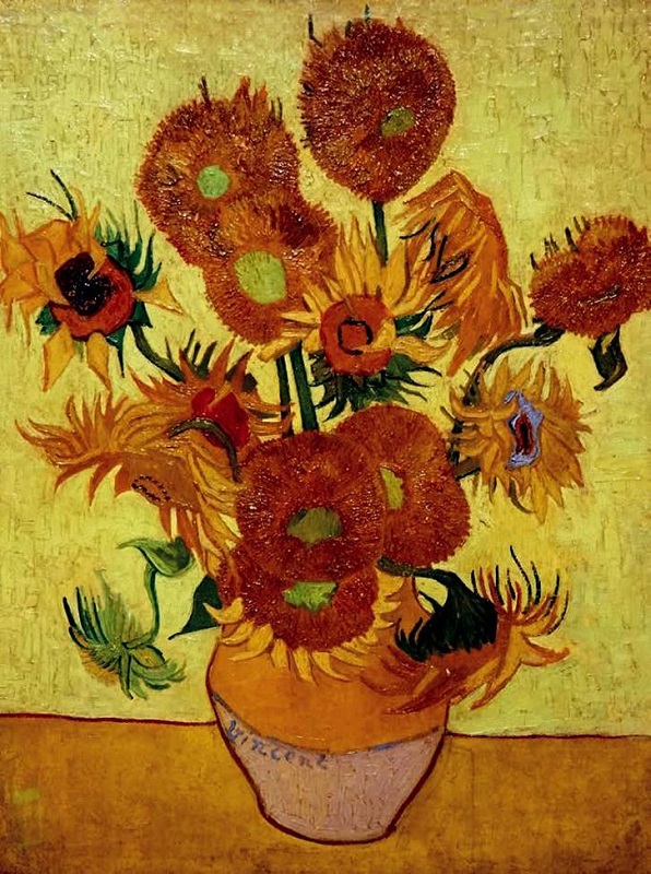 Vincent Van Gogh, Girasoles, &oacute;leo sobre lienzo, 73 x 95 cm, Colecci&oacute;n del Museo de Van Gogh, &Aacute;msterdam, 1886.