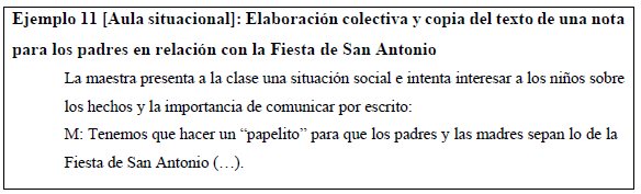 Ejemplo 11 – Aula situacional