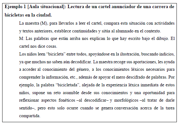 Ejemplo 1 – Aula situacional