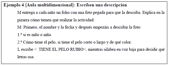 Ejemplo 4 – Aula multidimensional