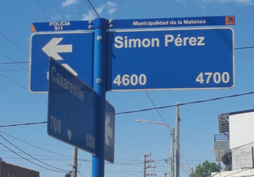 Chapa se�alizadora. Omite Doctor, Enrique&hellip; y acento