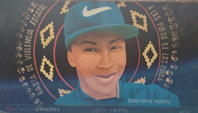 Marcacin en memoria de Lucas Vern, Mesa de la Memoria de La Matanza, , 20 de julio del 2023.