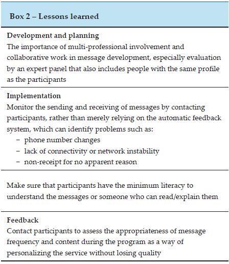 &ndash; Lessons learned