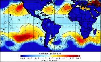 Vectores de velocidad y direcci�n del viento de Sudam�rica Tropical para el 15 de agosto de 2019 a las 13:00 h (Ecuador continental). Informaci�n de los rean�lisis ERA- Interim. Mapa elaborado por MSc Francisco Javier M�ndez Bravo.