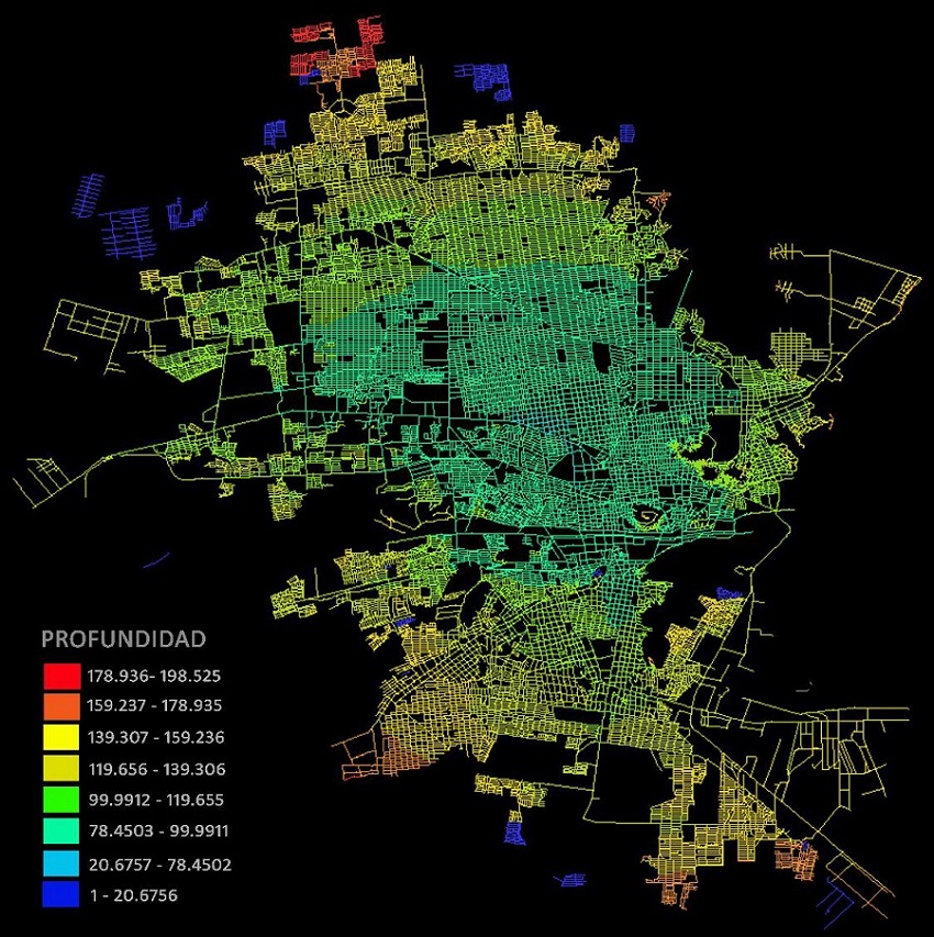Sintaxis espacial profundidad de la ciudad de Hermosillo, Sonora.