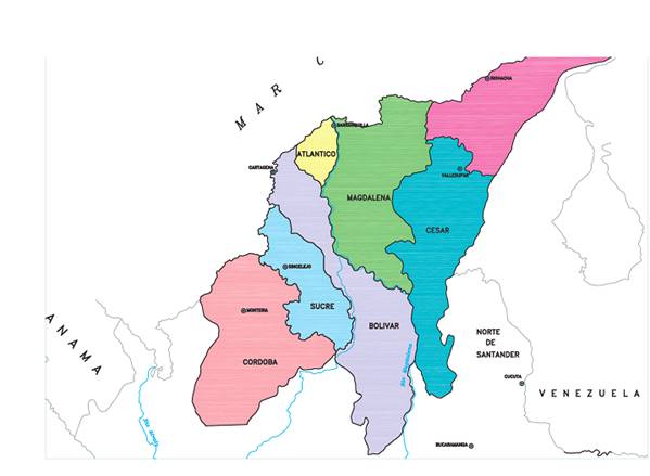 Regi&oacute;n Caribe de Colombia