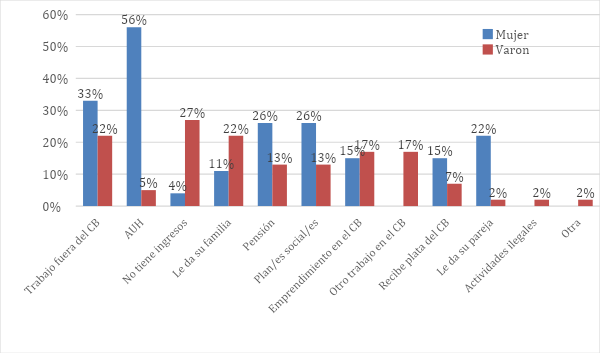 Origen de los ingresos Jvenes entre 18 y 35 aos de Centros Barriales de GBA13