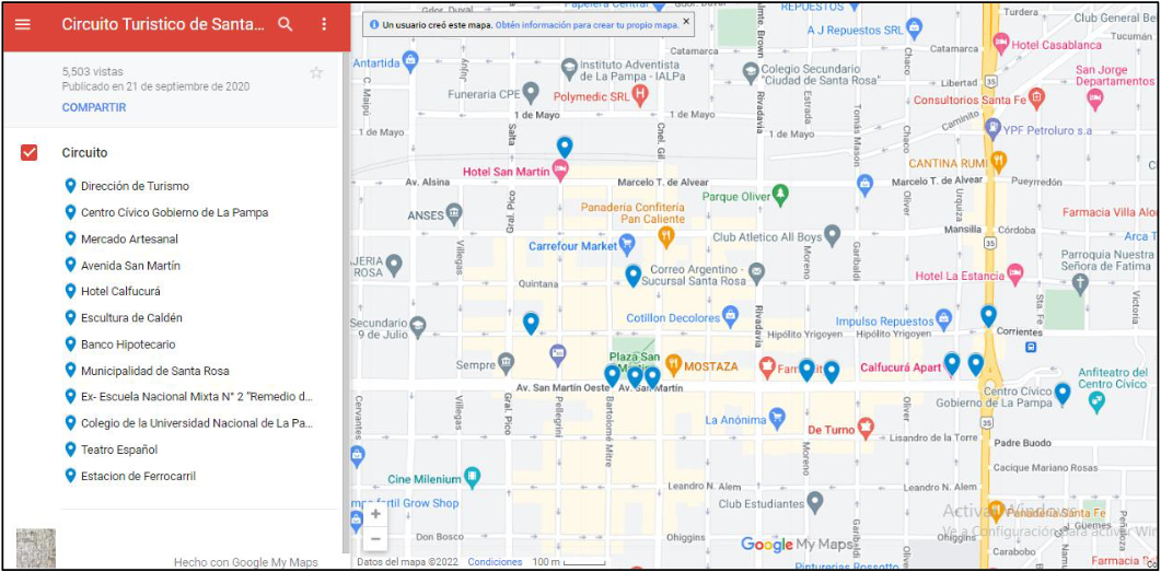 Turismo en el departamento Santa Rosa