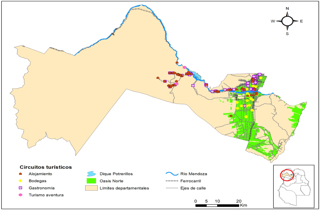 Turismo en el departamento Luj�n de Cuyo. Provincia de Mendoza