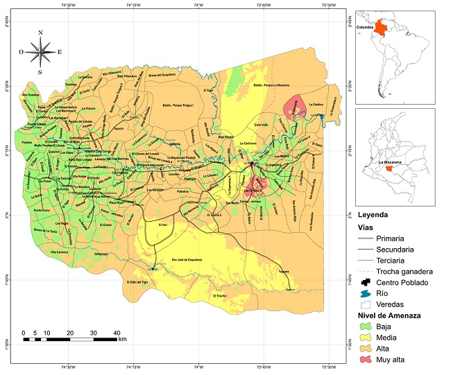 Amenaza de fiebre amarilla en La Macarena, departamento del Meta, Colombia