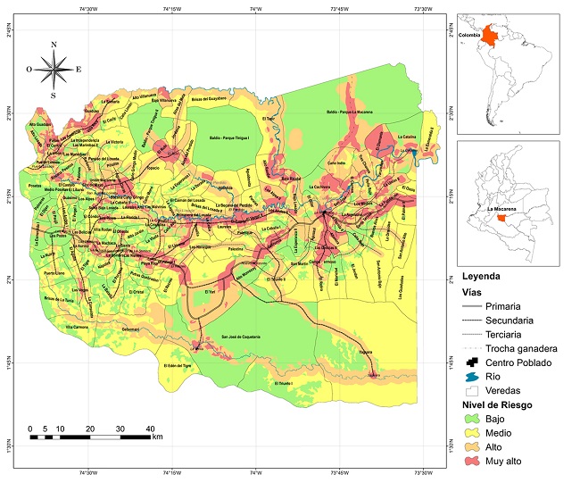 Riesgo de fiebre amarilla en La Macarena, departamento del Meta, Colombia
