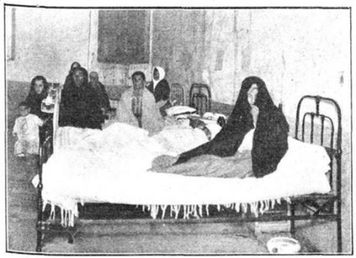 Enfermos de viruela aislados en el lazareto. Mendoza, Argentina, 1911.