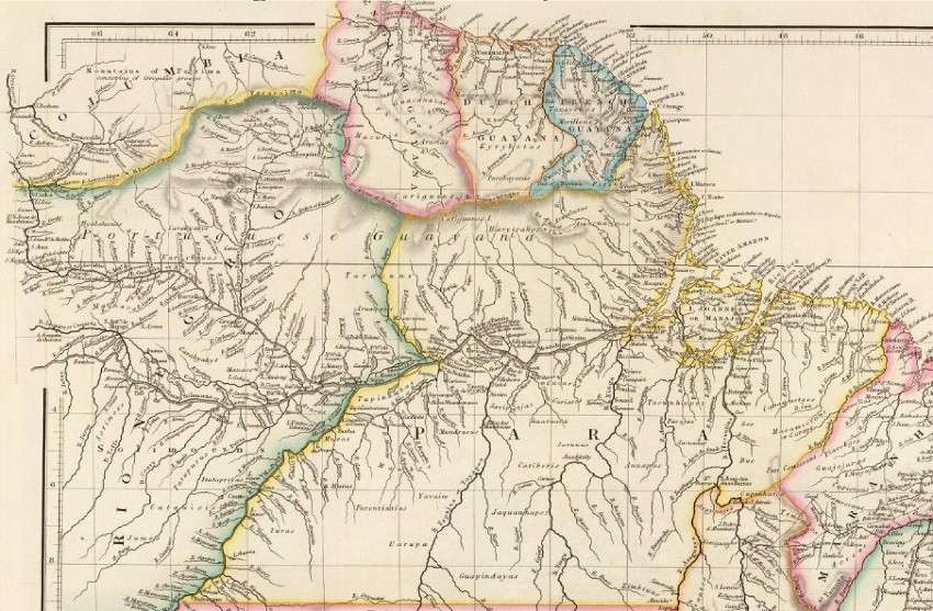 Parte do mapa do Brasil