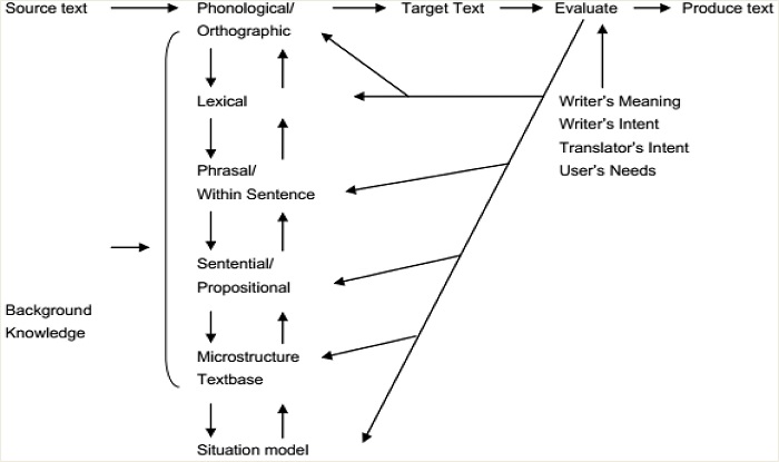 Model of the translation process
