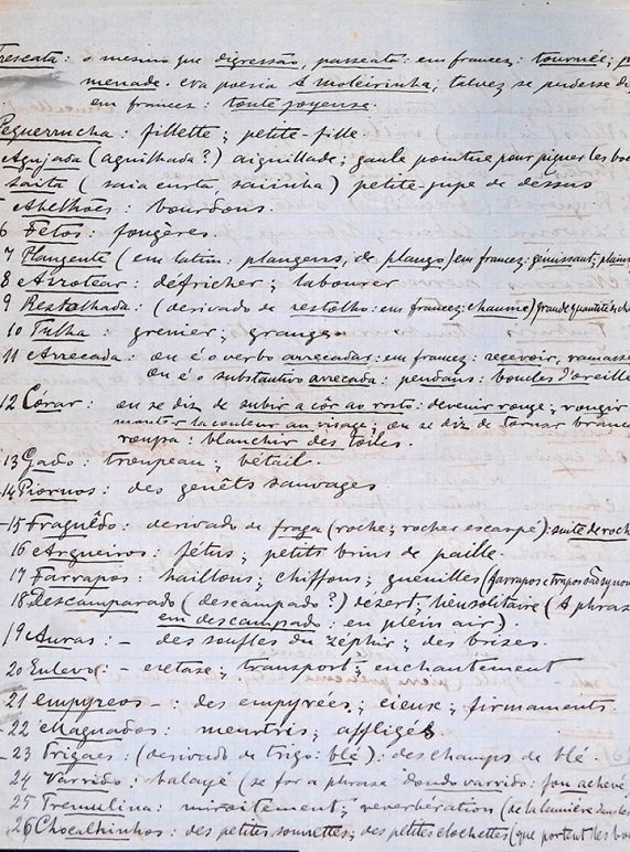 Primeira p�gina da carta de Lemos de 28 de Outubro de 1899 (Ms. FN 440 - f. 67r)