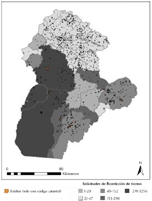 Entrega judicial de bald�os frente a solicitudes de restituci�n en C�rdoba