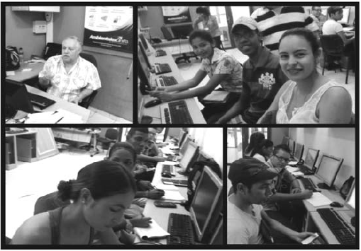 
Registros fotogrficos sobre capacitacin
en Edmodo y Excel
