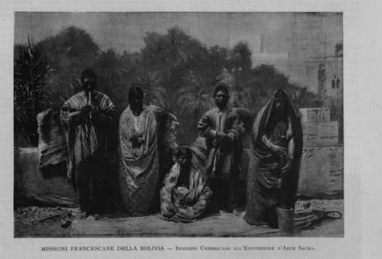 Missioni francescane della Bolivia - Indigeni Chuiguani all’Exposizione d’Arte Sacra
