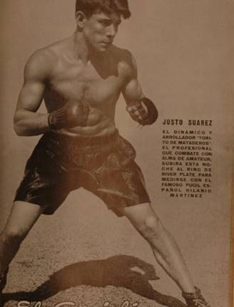 Justo Suárez en portada de El Gráfico