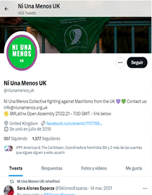 Ni Una Menos UK