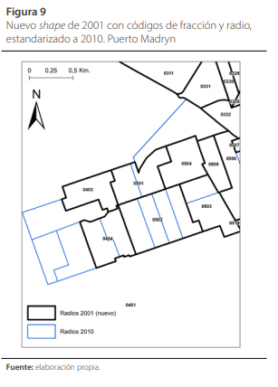 Nuevo shape de 2001 con c�digos de fracci�n y radio, estandarizado a 2010. Puerto Madryn