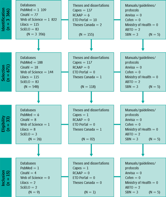 Scheme of the study selection process.Natal, Brazil, 2021.