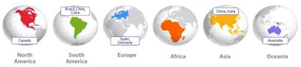 Worldwide Distribution of the Selected Articles