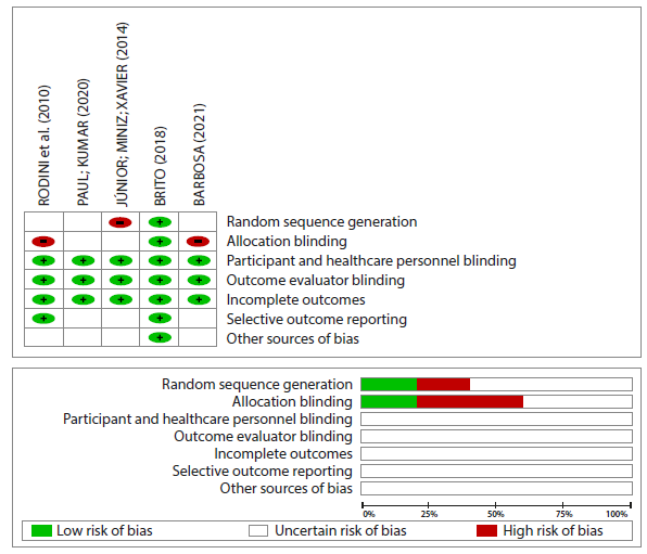 Assessment of the Risk of Bias of the Studies Included in the Systematic Review. Crato, Cear, Brazil, 2023