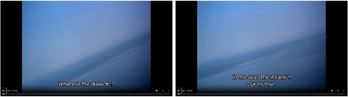 
							 Declamao do poema legendado e sobreposto  imagem da Terra vista do espao.
						