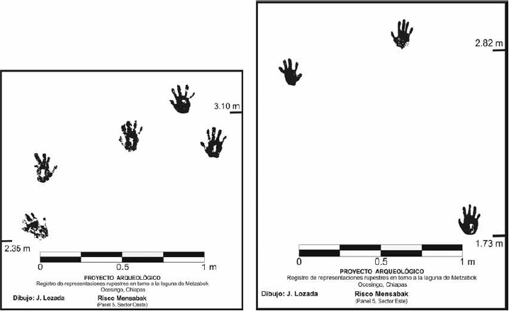 Dibujo final del Panel 5 Sector Este y Oeste del Risco Mensabak