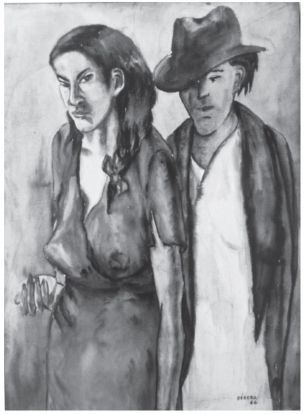 Sin ttulo, Dbora Arango (1944). Acuarela, 84 x 64 cm