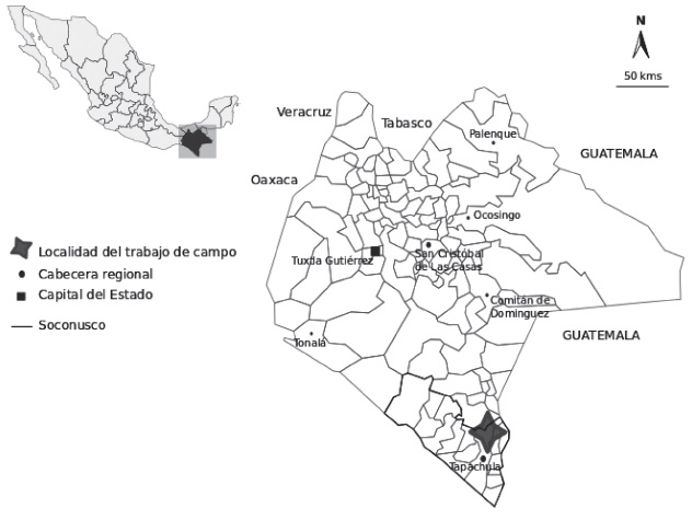 El ejido El Para�so en la zona cafetalera del sur de Chiapas