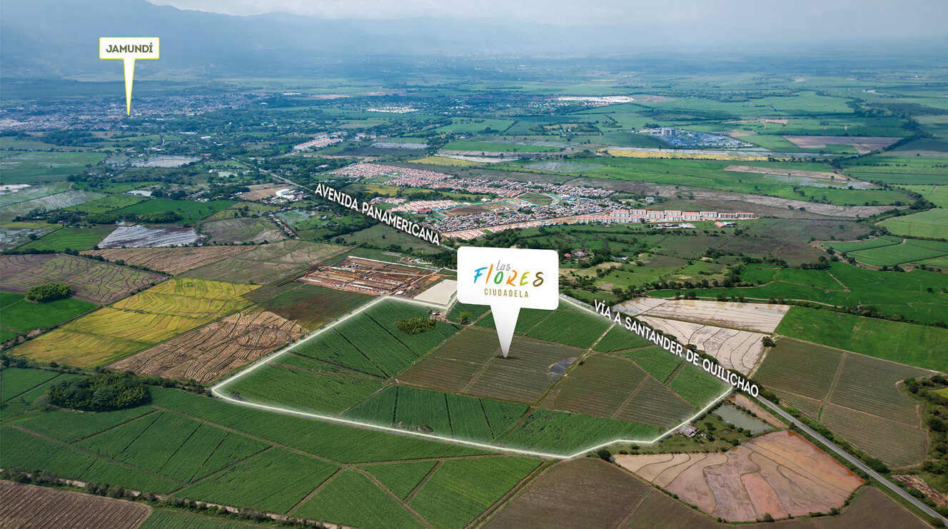 Localizaci&oacute;n de la Ciudadela Las Flores