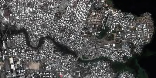 Foto del Ca&ntilde;o Mart&iacute;n Pe&ntilde;a con la ubicaci&oacute;n del barrio Buena Vista en Santurce