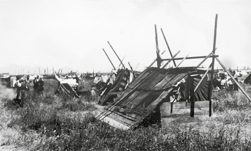 Toma del terreno “La Feria”, de la cual, se originó la Población La Victoria