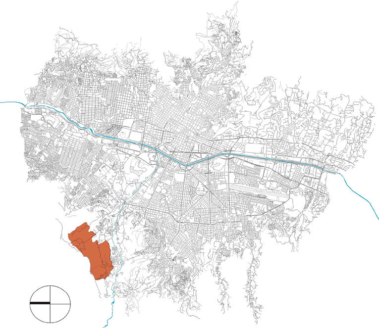 Ubicaci&oacute;n de Ciudadela Nuevo Occidente en el contexto urbano de Medell&iacute;n