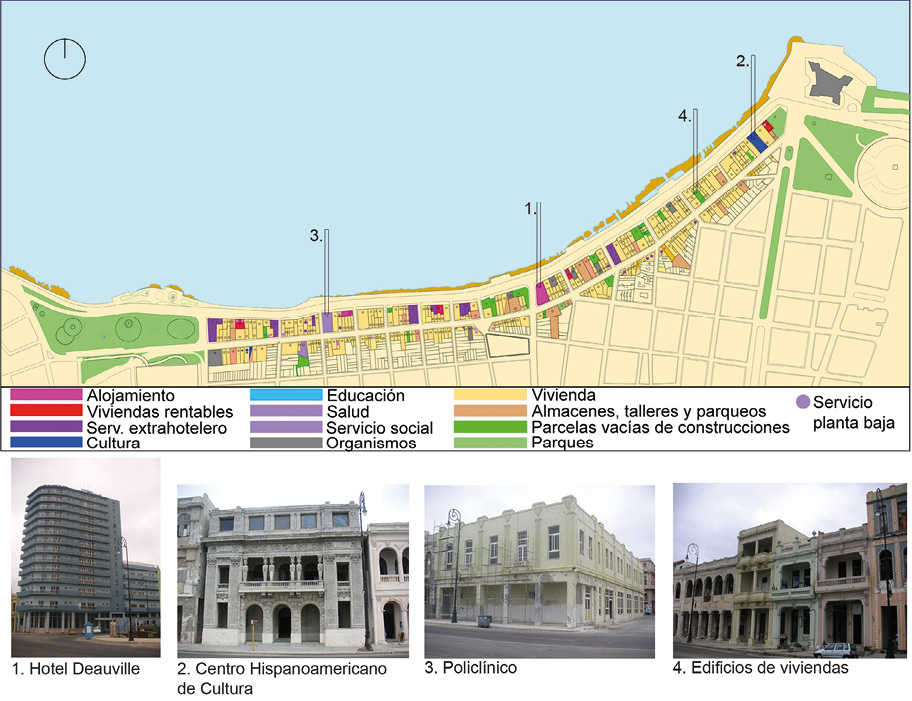  Mapa de uso del suelo en el Malecón Tradicional