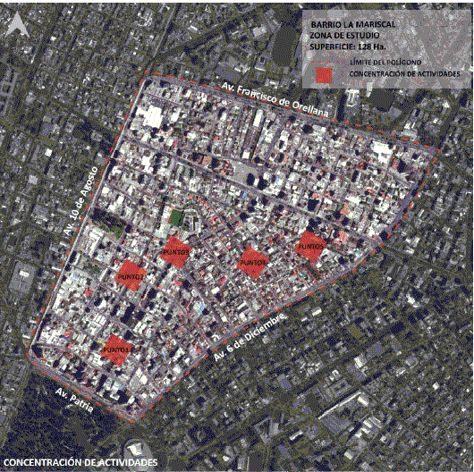 Patrón de rehabilitación sobre espacios públicos