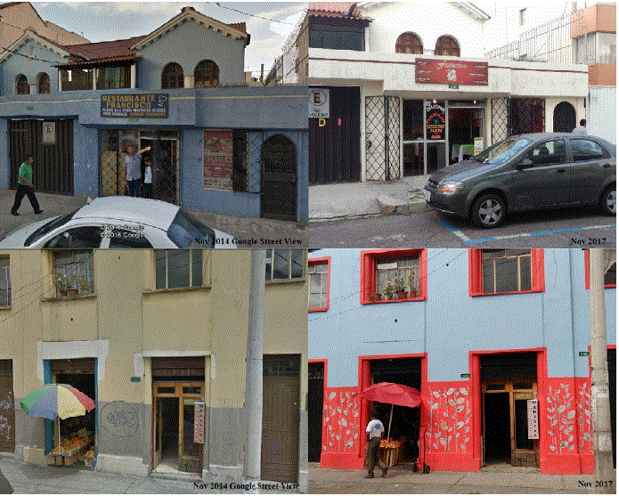 Mejoras en fachadas de establecimientos