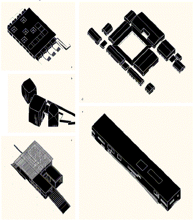 Five libraries in the same scale: a collection of architectural forms produced for the rhetorics of social, political, cultural and urban change
