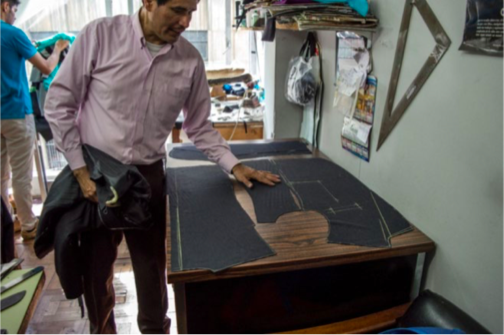 Figura 5. Manejo textil en dos y tres dimensiones