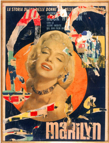 Imagen 1. Marilyn, de Mimmo Rotella (1963)