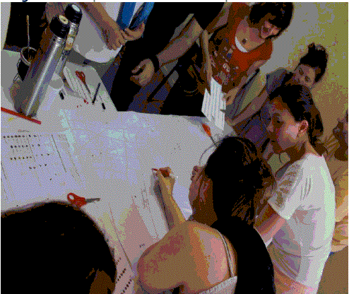 Imagen 3. Participantes en el taller de mapeo en Santa Fe