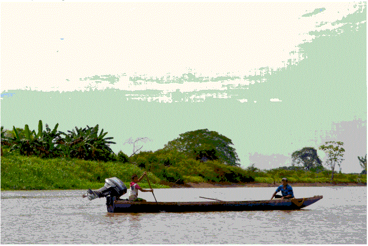 Foto 1.  Campesinos de agua dulce en San Pablo 
			