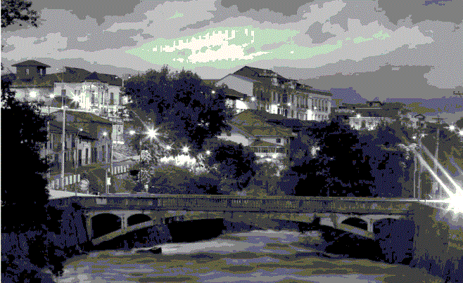 Figura 3. El Barranco del r&iacute;o Tomebamba 
			