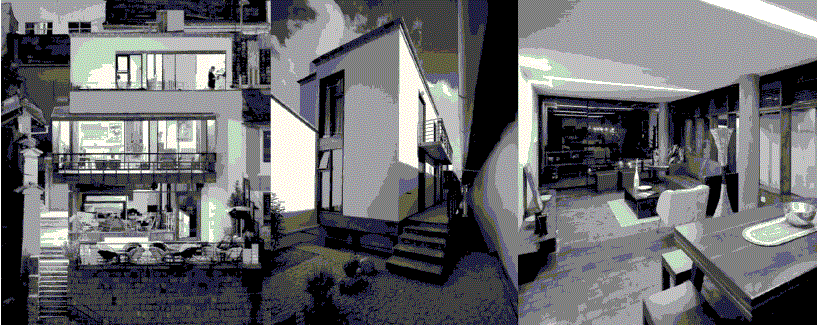 Figura 5. Obra nueva y restauraci&oacute;n de la vivienda Heredia Carrasco en el centro hist&oacute;rico de Cuenca, frente al r&iacute;o Tomebamba