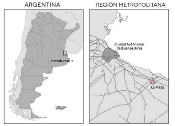 Localizacin de la ciudad de La Plata