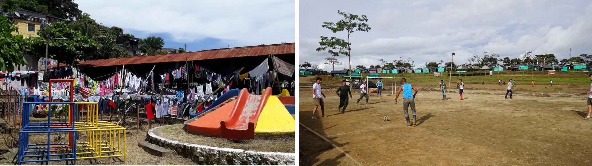 Introducci&oacute;n de nuevos espacios convivenciales en los programas Construyendo Soluciones Sostenibles (Mesetas, Colombia) y Mejoramiento de Barrios (San Salvador, El Salvador)