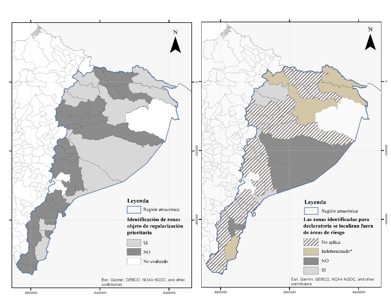 Definici�n de zonas objeto de declaratoria de regularizaci�n prioritaria en los instrumentos de planificaci�n de la Amazon�a